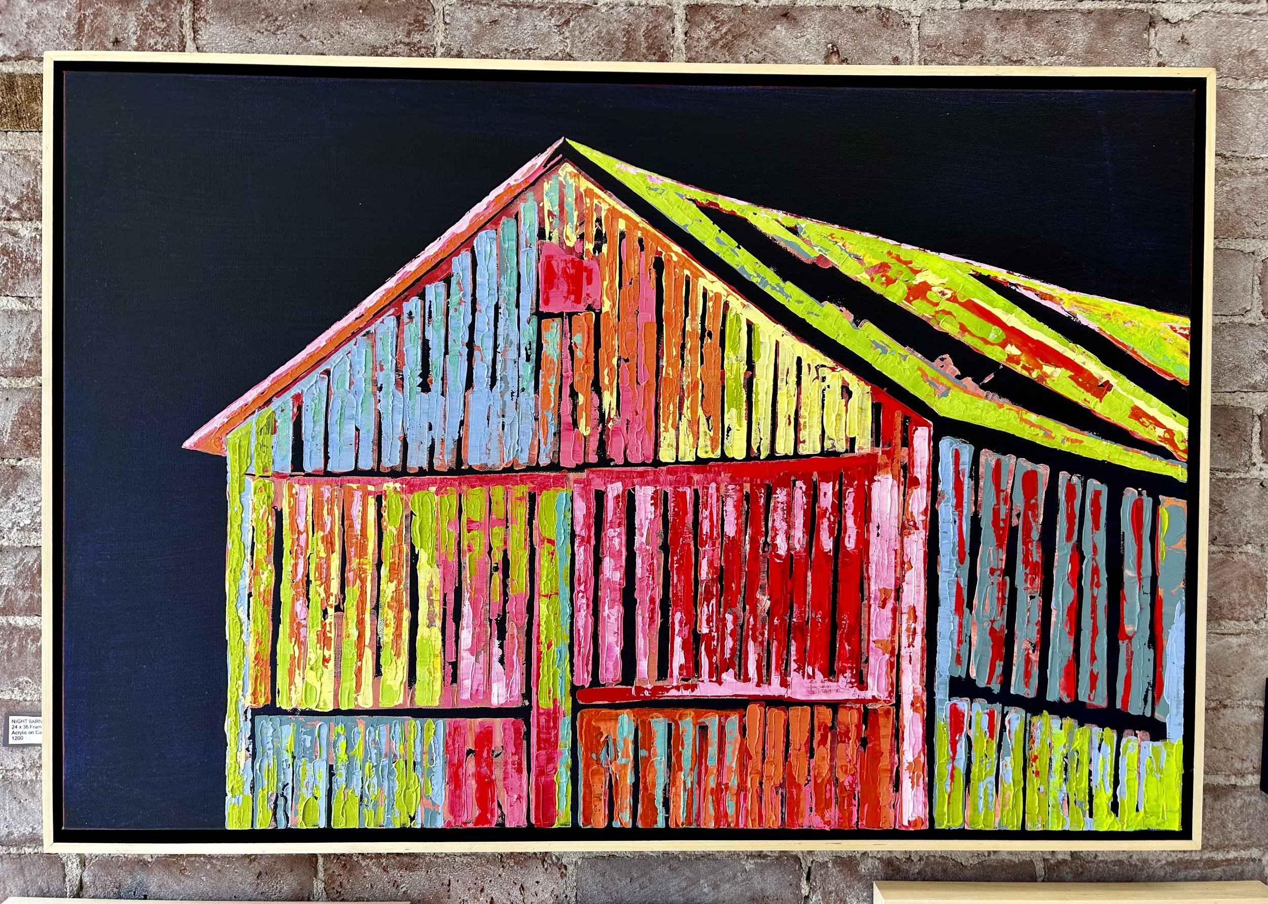 Night Barn
24 x 36 Acrylic on Canvas. SOLD