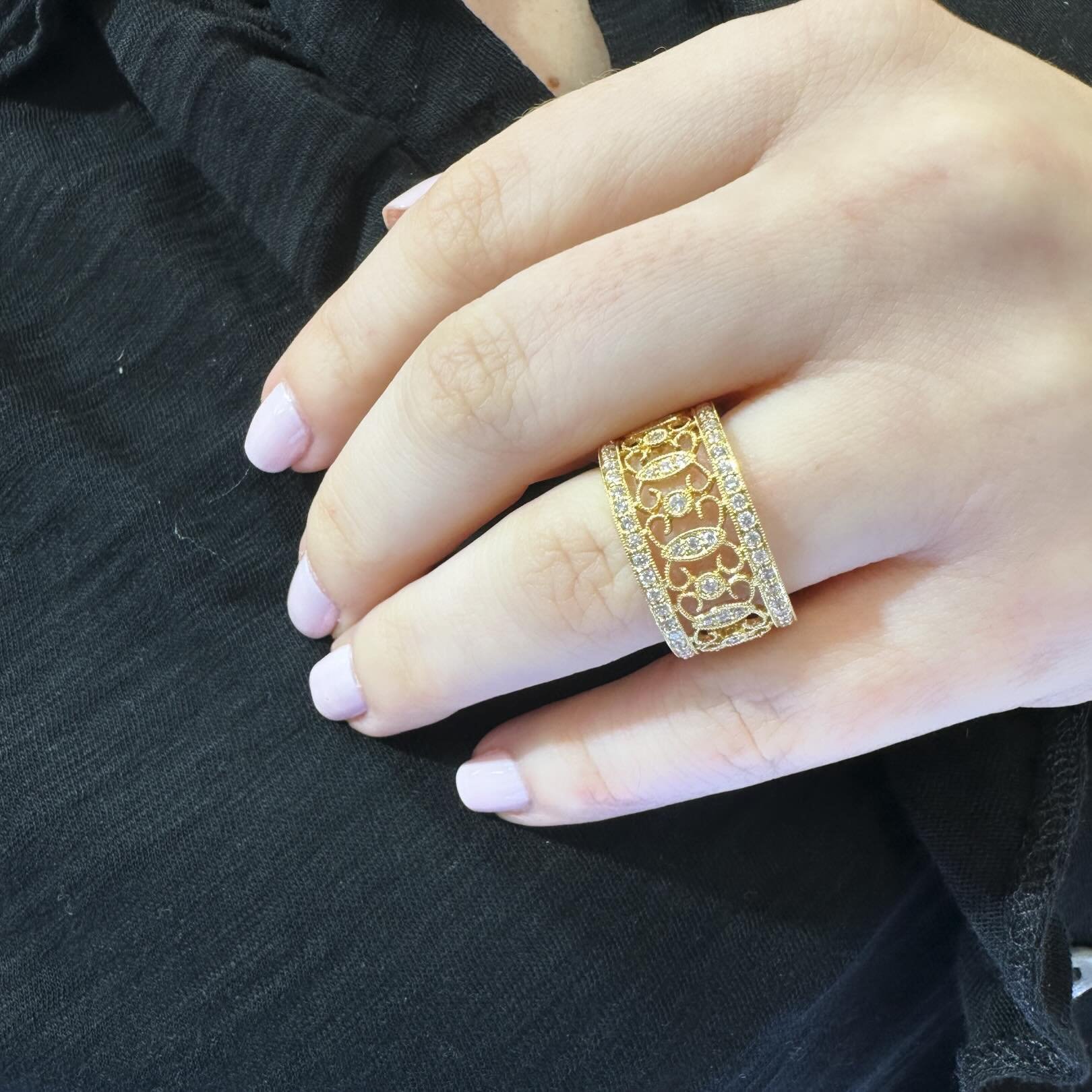 The most stunning eternity band 
Now on SALE! 
Size 6.5 ONLY 
18k yellow gold with over 1 carat of diamonds! 
For a limited time ONLY $1525
Run don&rsquo;t walk! 

#scfinejewelry #diamonds #sale #fashion #ootd #instagood