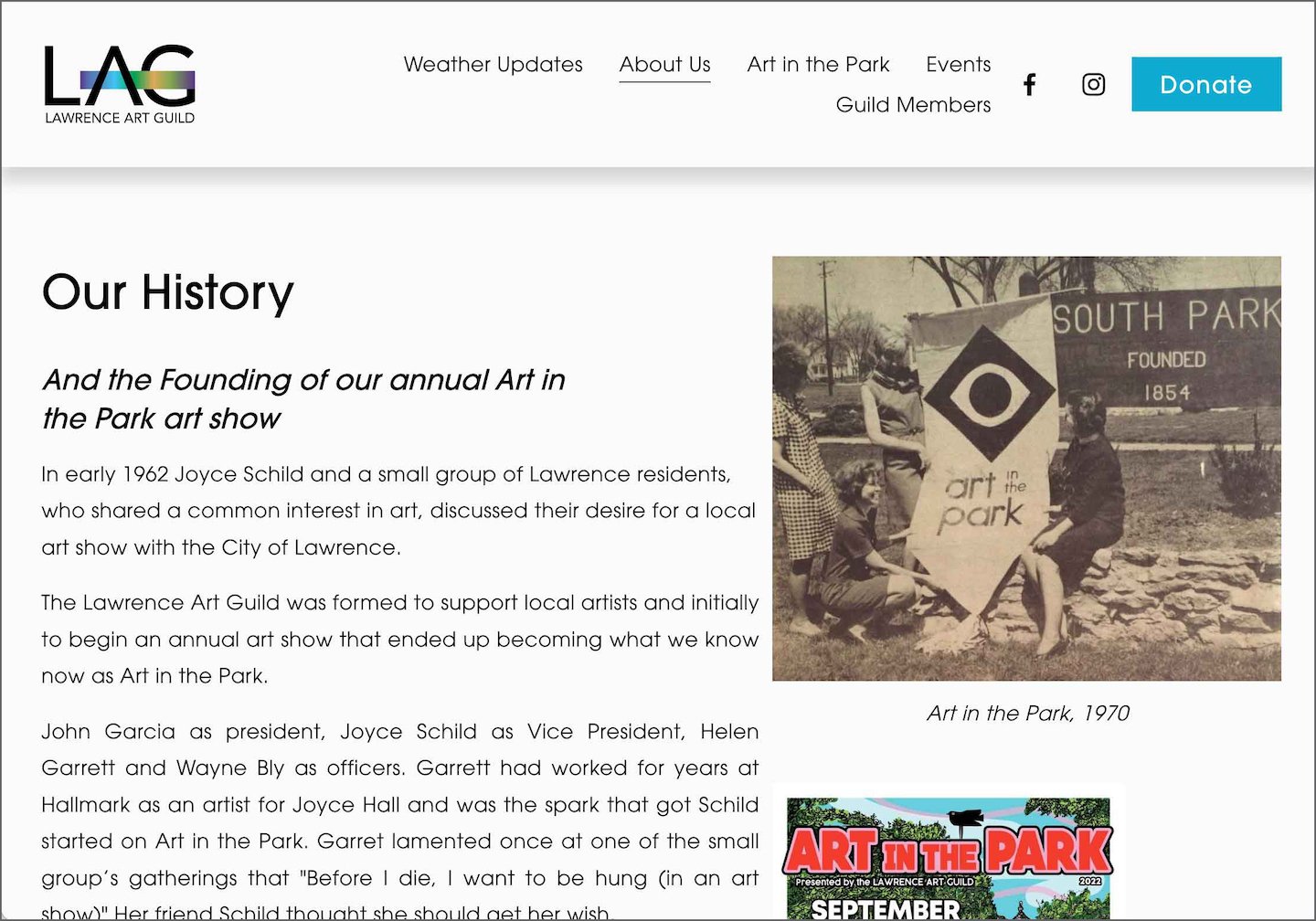 Art Association website
