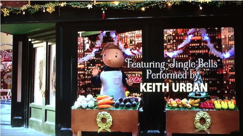   Keith Urban did an exclusive recording for a musical sequence in our special.  