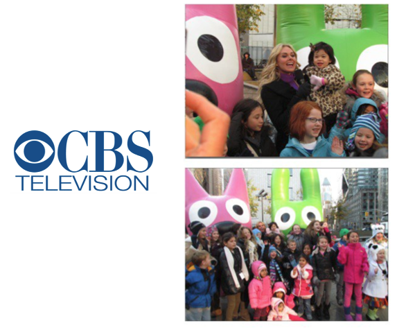   Macy’s Thanksgiving Day Parade  coverage on CBS  included our characters and excerpts from the special.  