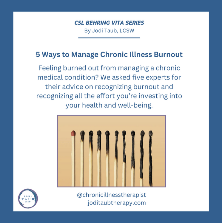 5 Ways to Manage Chronic Illness Burnout