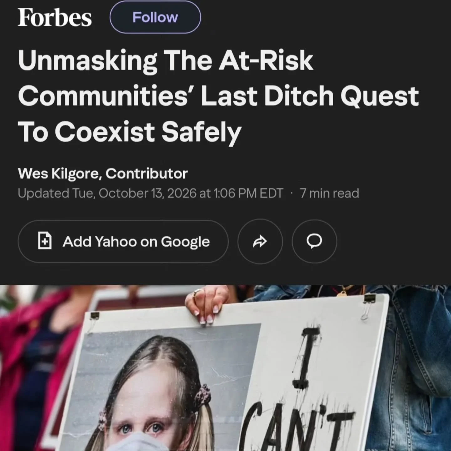 Unmasking The At-Risk Communities’ Last Ditch Quest To Coexist Safely