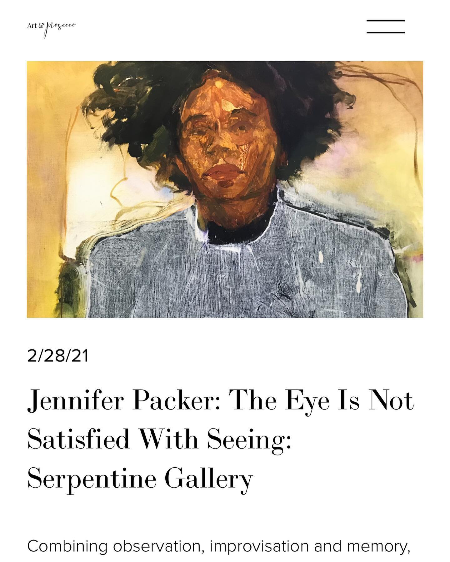 As it is the last of black history month. We&rsquo;ve written a blog post over on our website when we visited the @serpentineuk which showcased the talented works by #jenniferpacker. 

&lsquo;The eyes are not satisfied with seeing&rsquo; powerful exh