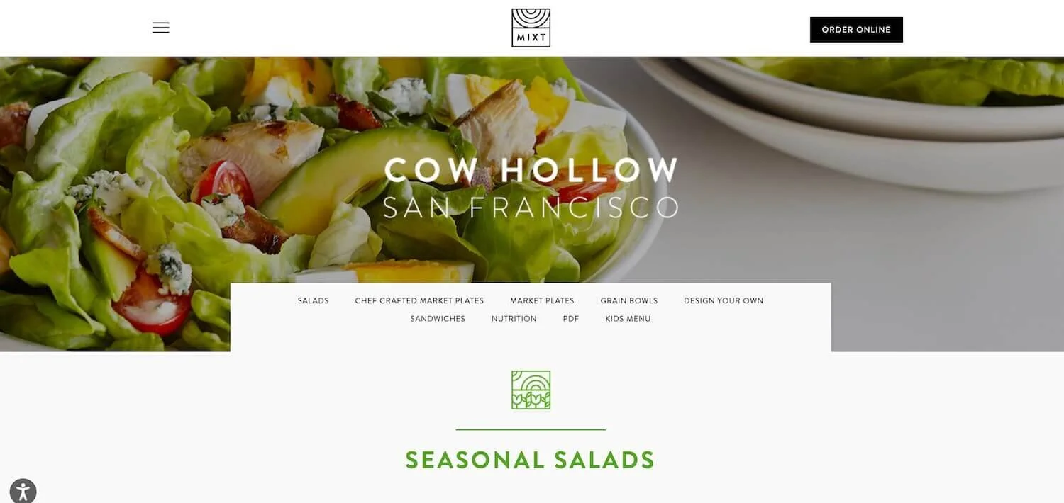 26 amazing vegan restaurant website design examples!