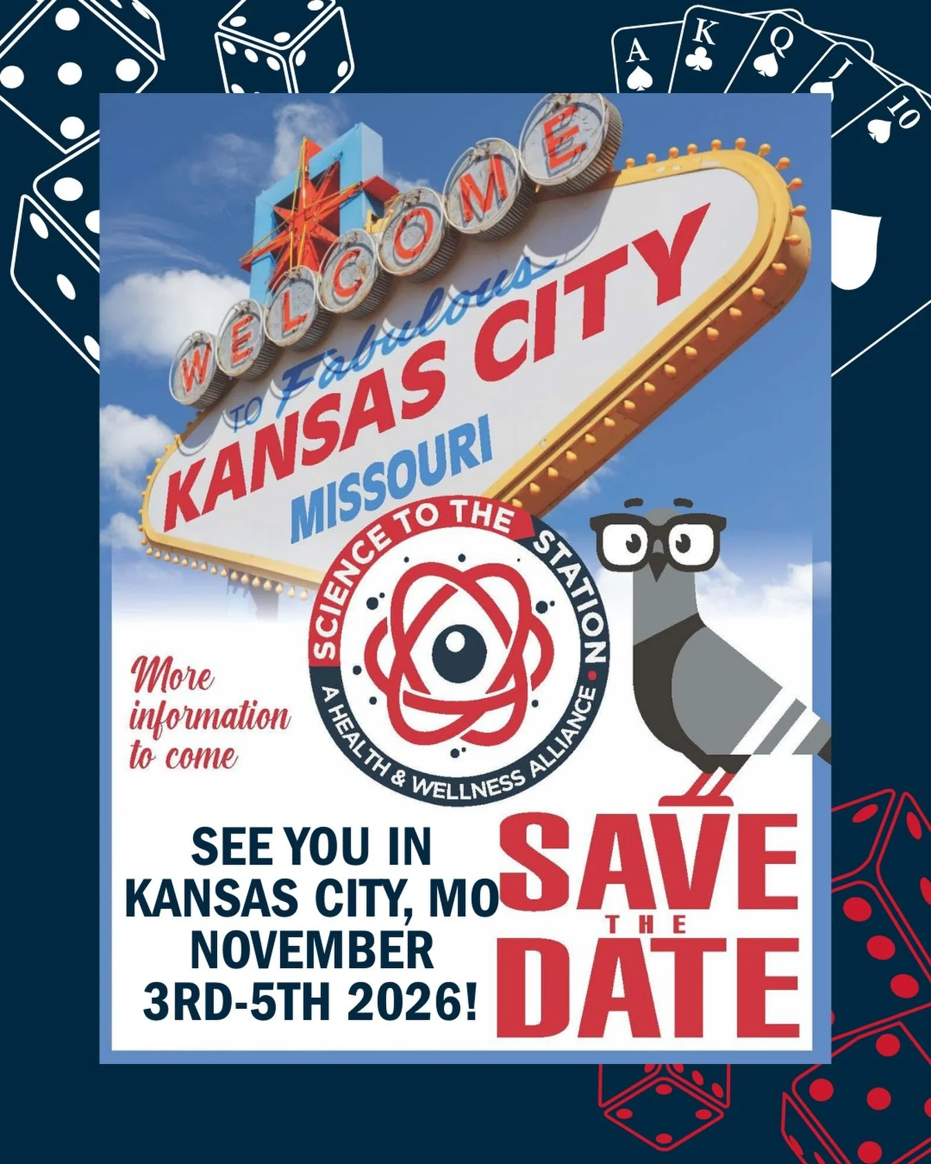 Science to the Station is headed to Kansas City: November 3&ndash;5, 2026! Start making your plans now!

This year&rsquo;s theme?&nbsp;Vintage Vegas. Because if we&rsquo;re going to spend a few days talking about firefighter health, occupational scie