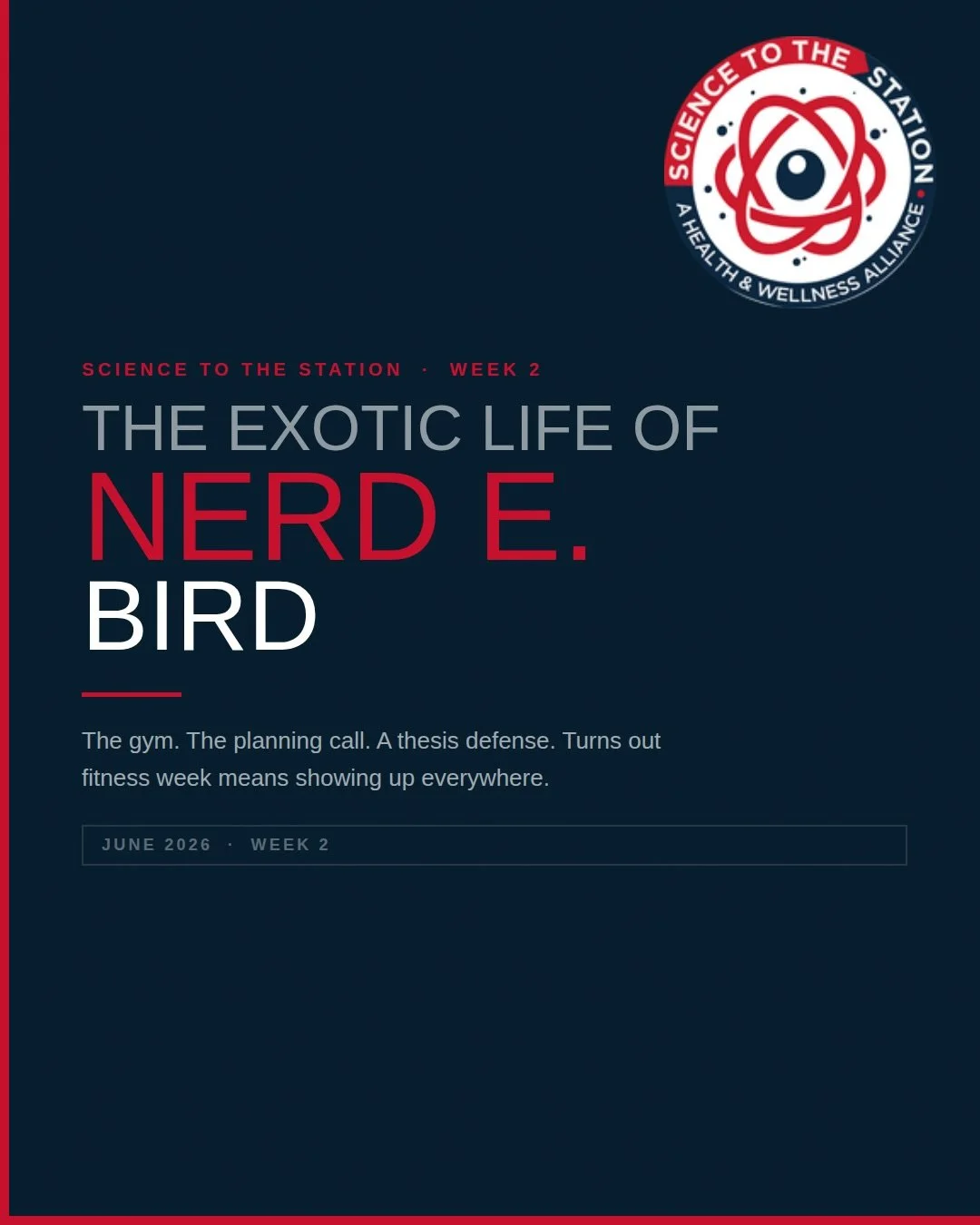 NERDS... It&rsquo;s Friday! You know what that means. 🐦🤓

This week Nerd E. Bird was... a lot...

🏋️ Hit the gym with a very serious fitness agenda
📞 Crashed the Safety Stand Down planning call
🎓 Showed up to cheer on Kirsten Andrews as she defe