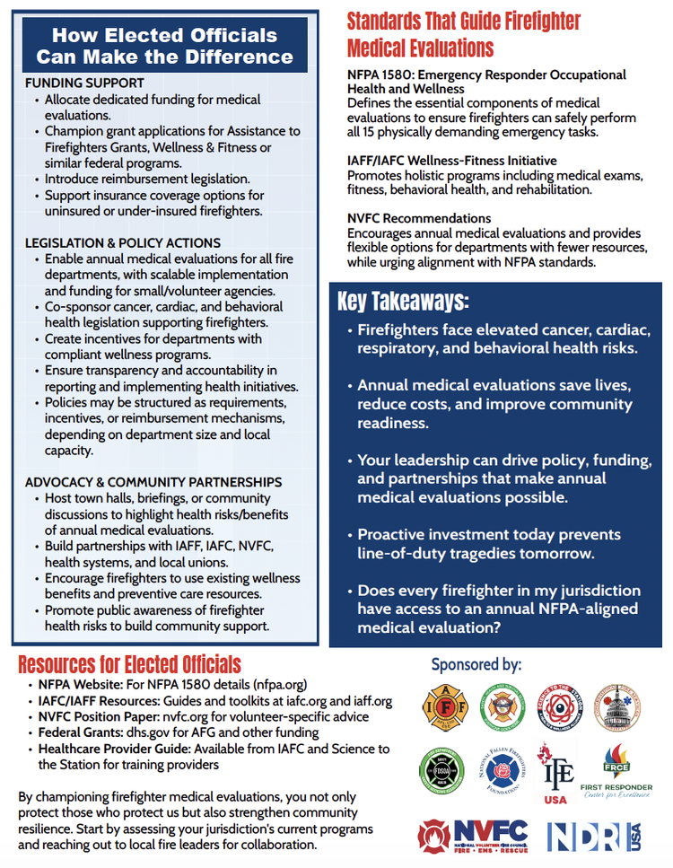 Page from the Elected Officials Guide to Annual Medical Physicals