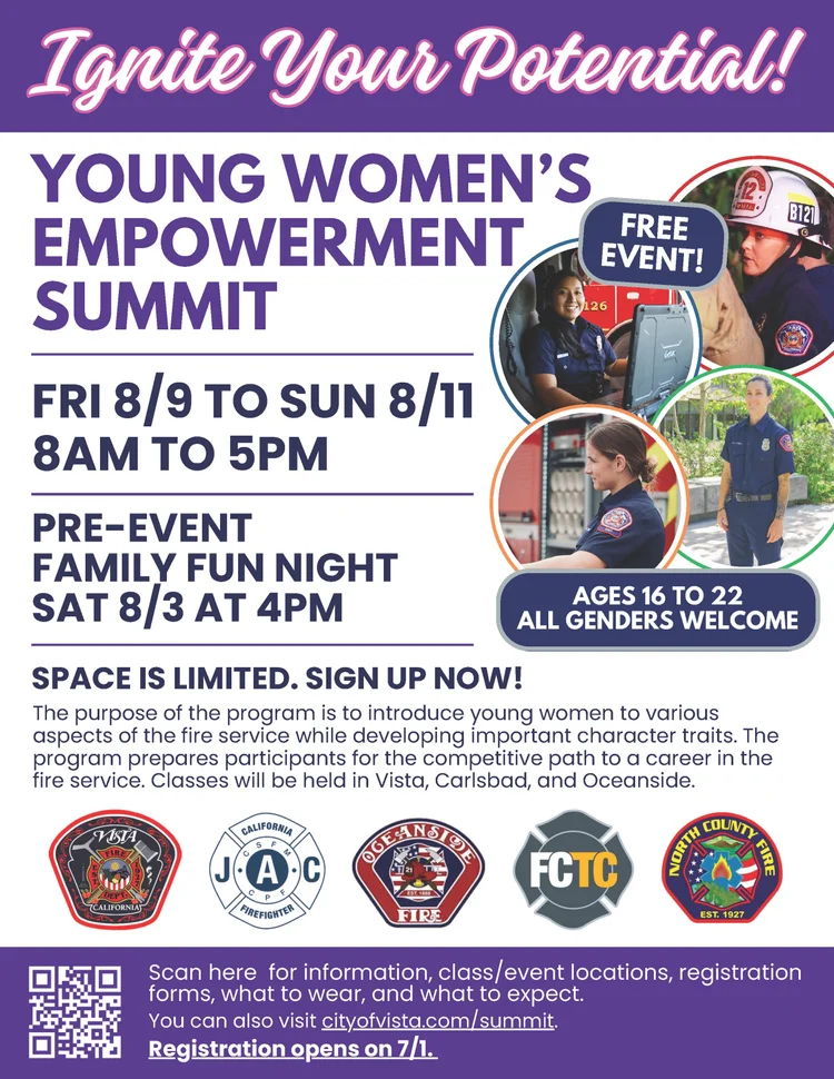 Flyer for Ignite Your Potential!, a Young Women’s Empowerment Summit