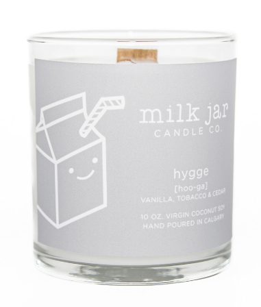 Milk Jar Hygge Candle - $30
