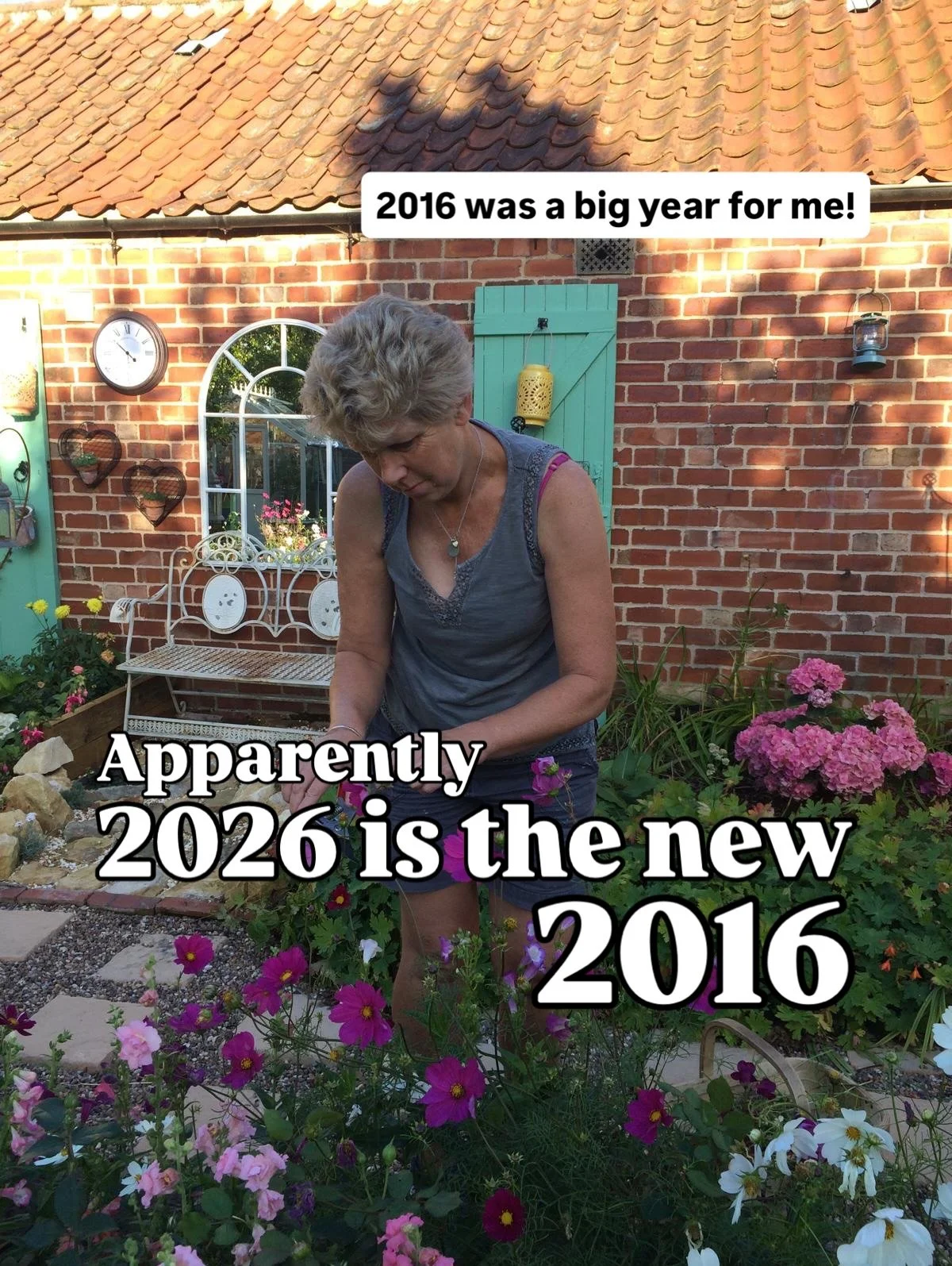 Wasn&rsquo;t easy to find photos from 2016! But it is amazing to see how much the house &amp; gardens have changed, not to mention my life!

It was really hard to retire and leave that chapter of my life behind, but it really was the start of somethi