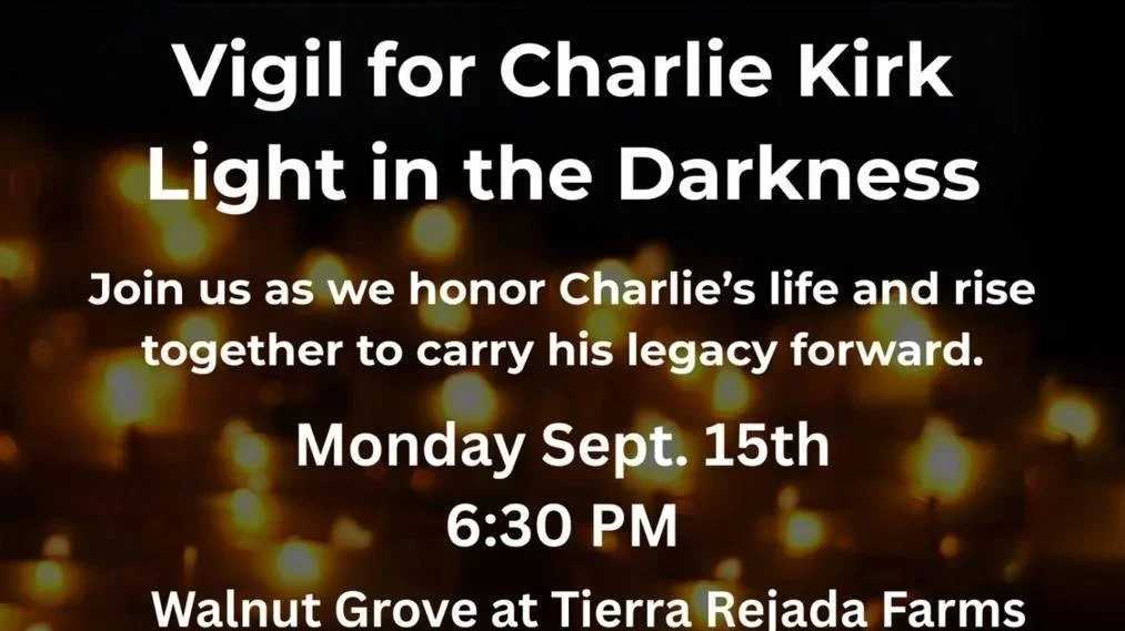 Vigil for Charlie Kirk's Family - Moorpark