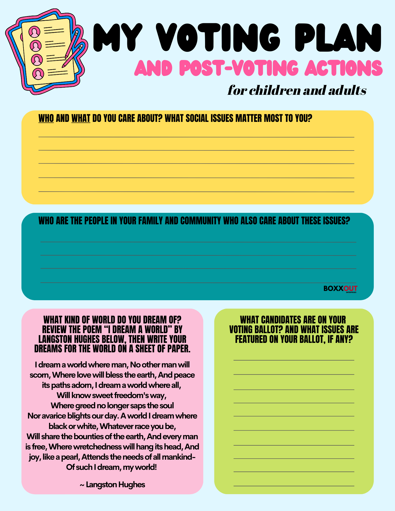 Voting Plan — Boxxout Enterprises - Creative Solutions For Social Change