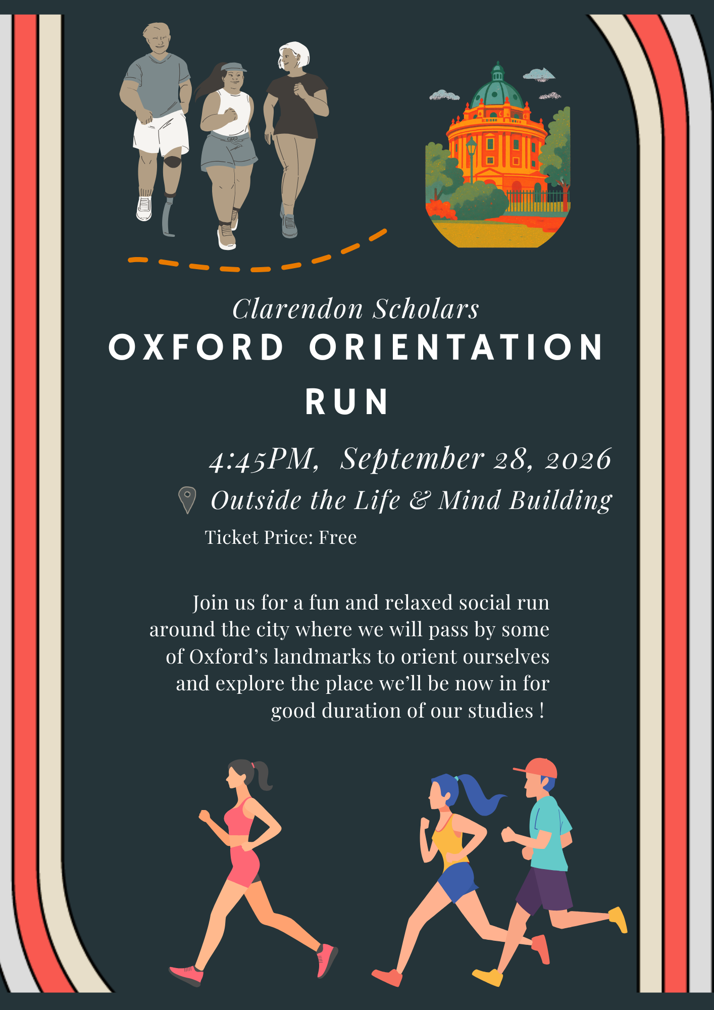 🏃‍♂️🏃‍♀️Oxford Orientation Run with Clarendon 26FW 📍