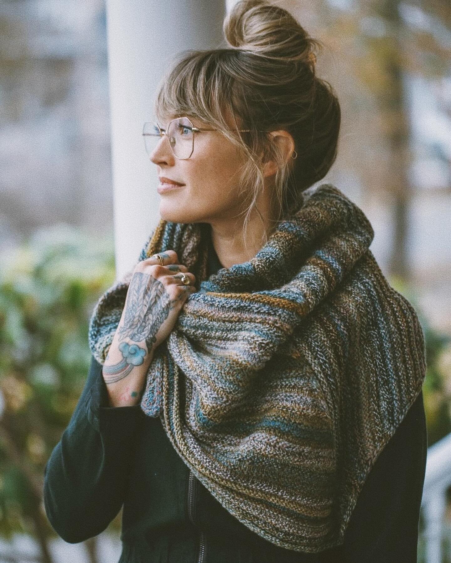 This is Andrea. She wears the Ahlem Marceline in Champagne&hellip; among other things. We say all the time how lucky we are to have such talented customers! Check out @dreareneeknits 🧶
.
.
.
.
.
.
.
#northoptical #seeyousoon #portlandmaine #portland