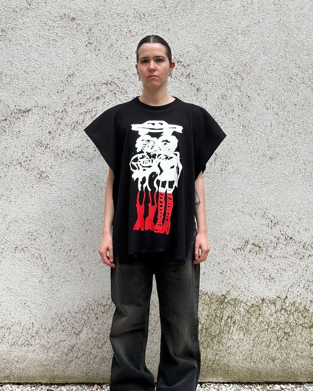 Poncho Shirt "Broads" - Black
