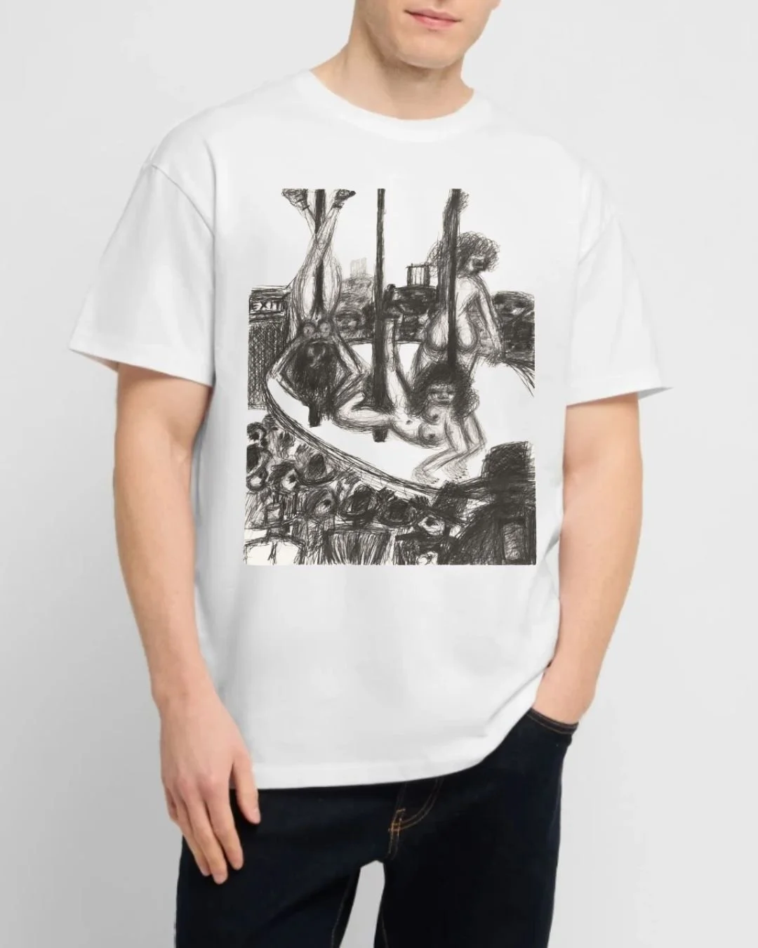 Strippers-Ambra Fiorenza-Stefan Burgelman-oversized-unisex-bio-t-shirt.jpg