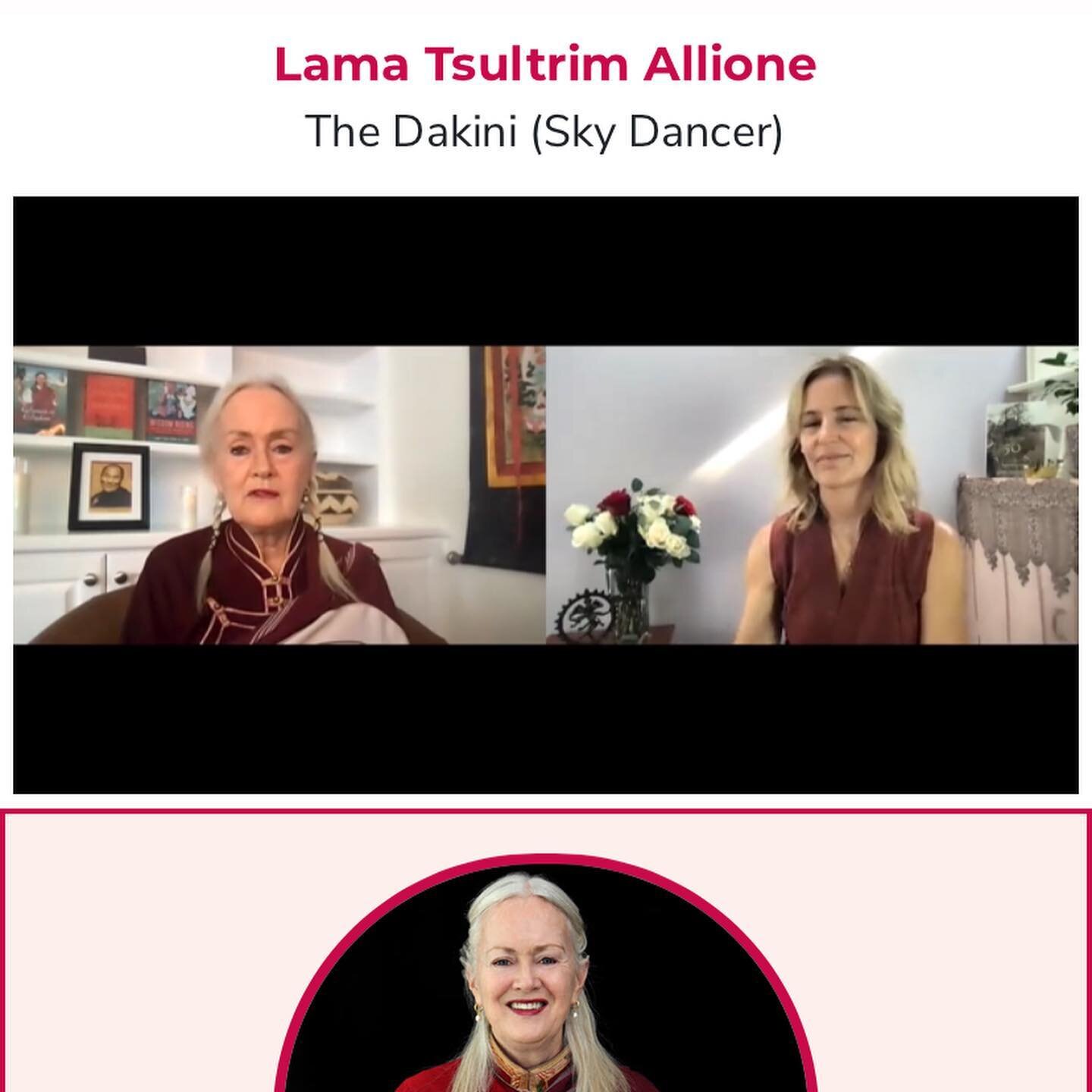 SYNCHRONICITY// so 2 days after my previous post about the card and message I pulled on IG, the woman I was quoting shows up for me to listen to @evolvingsisters Divine Feminine Summit

👑👑👑
I had never heard of this Tantric Lama before that day an