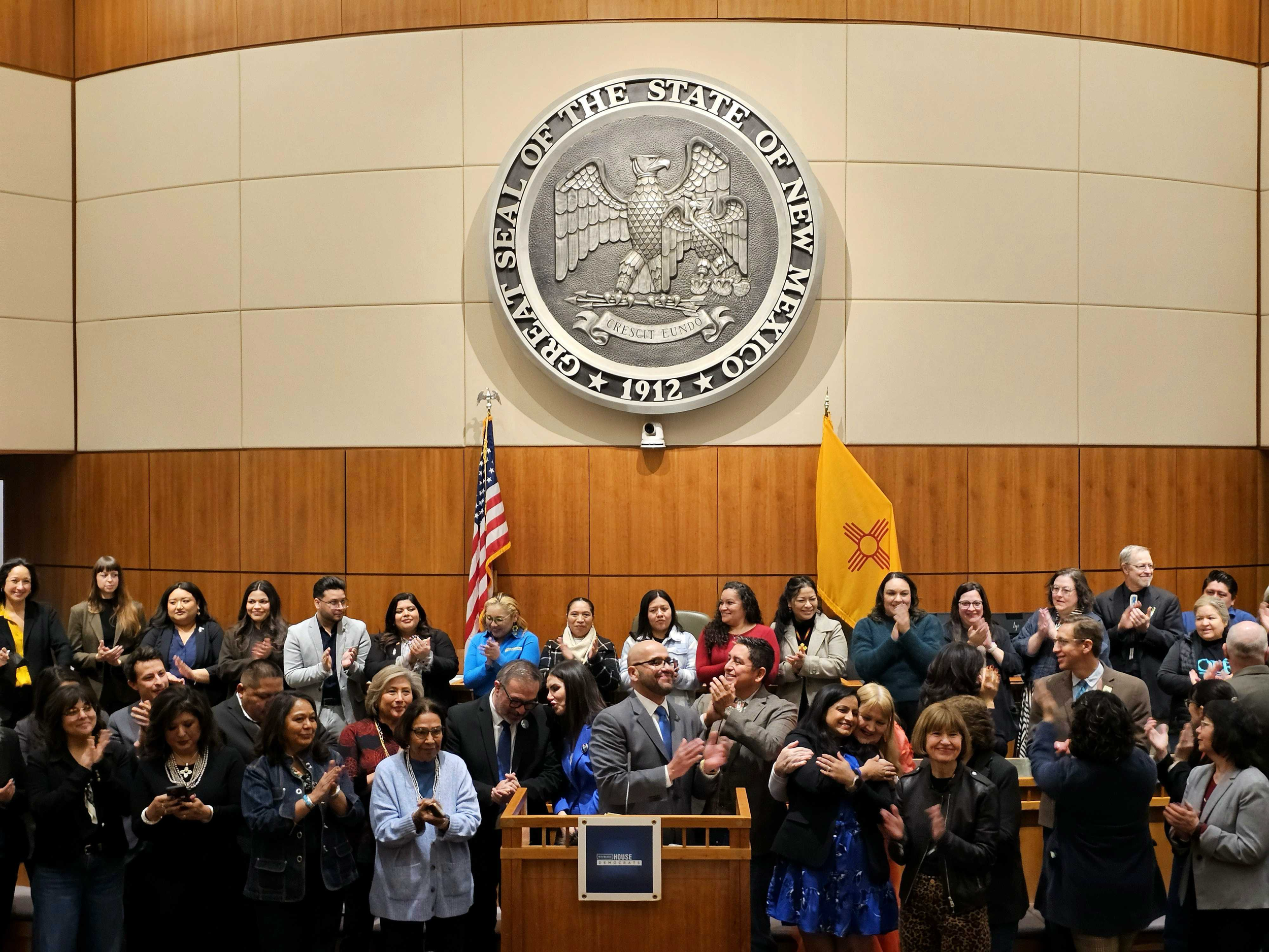 New Mexico House Democrats at the Roundhouse.