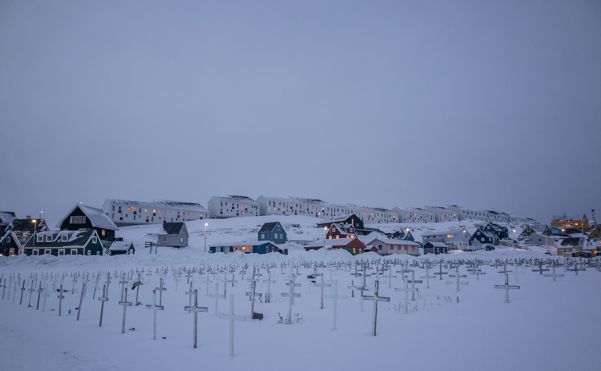 Nuuk, Greenland, arctic cemetery
