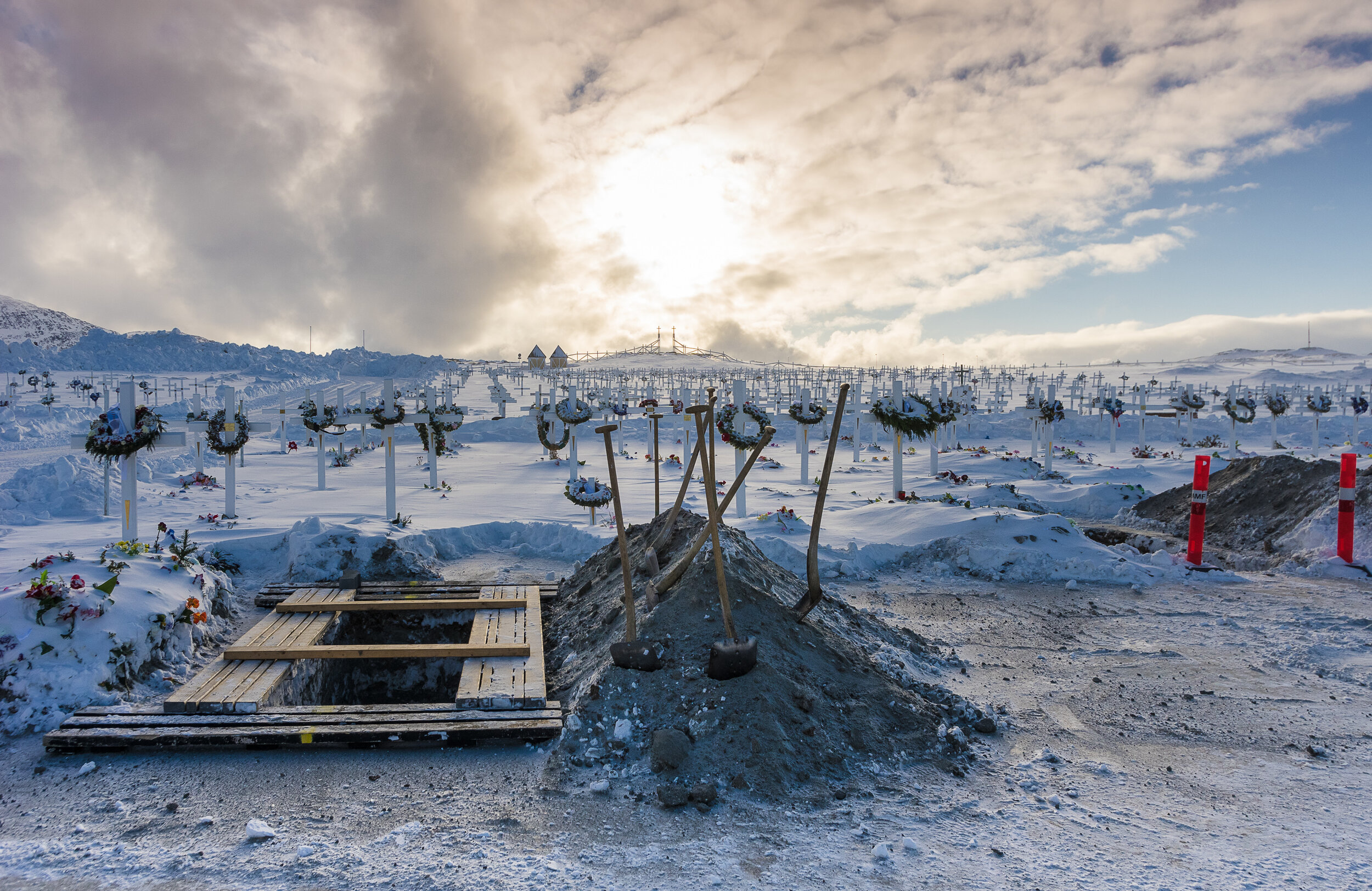 Nuuk, Greenland, arctic cemetery