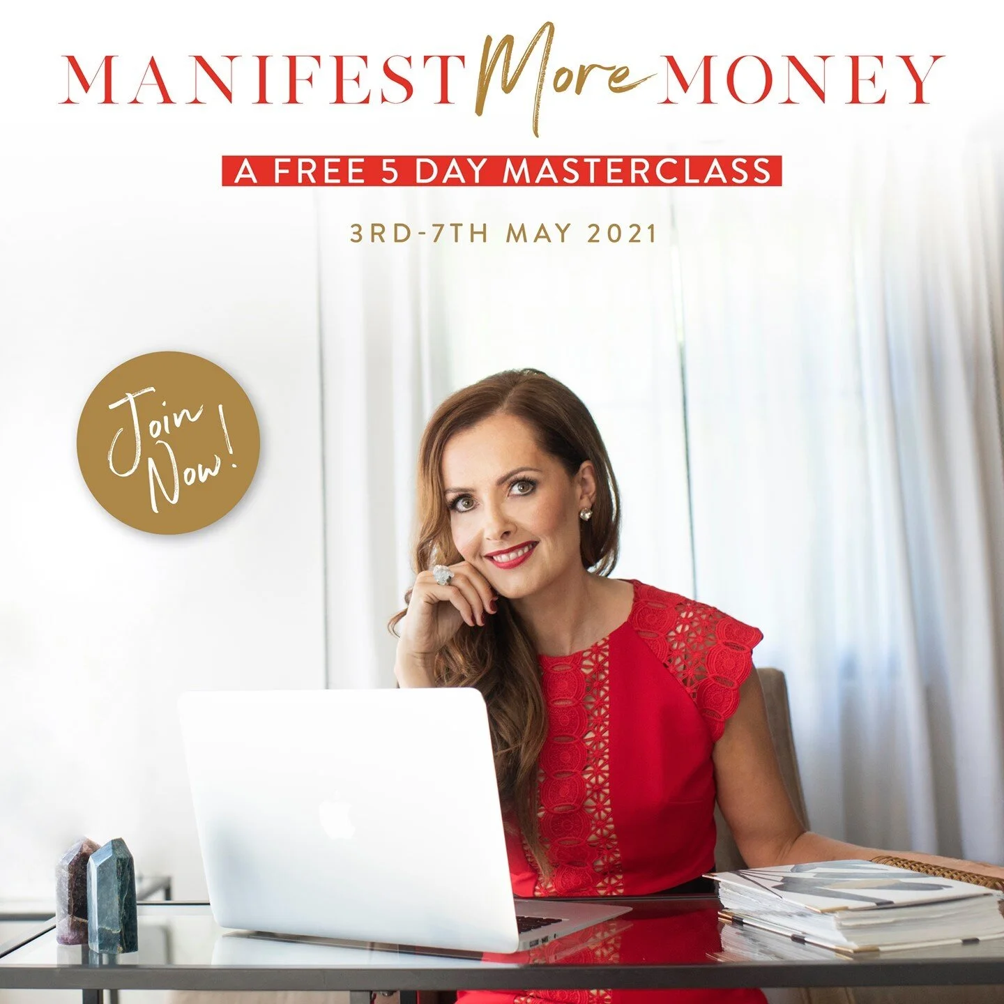 My Money Mindset Mentor, the one and only @polly_alexandre is hosting her powerful LIVE Annual Challenge and I invite you to join! I took Polly's Money Beautifully Program last year and it changed my life (not exaggerating). My business took off, I g