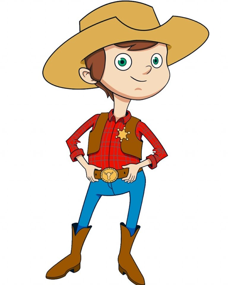 Meet the characters. 

Tommy Tumbleweed from Howdy Sheriff, is the youngest sheriff in the Old West. 

At the ripe age of 10 years old, Tommy works hard to protect the town from bandits, train robbers and his arch enemy Catie Caterwaul....

Find out 