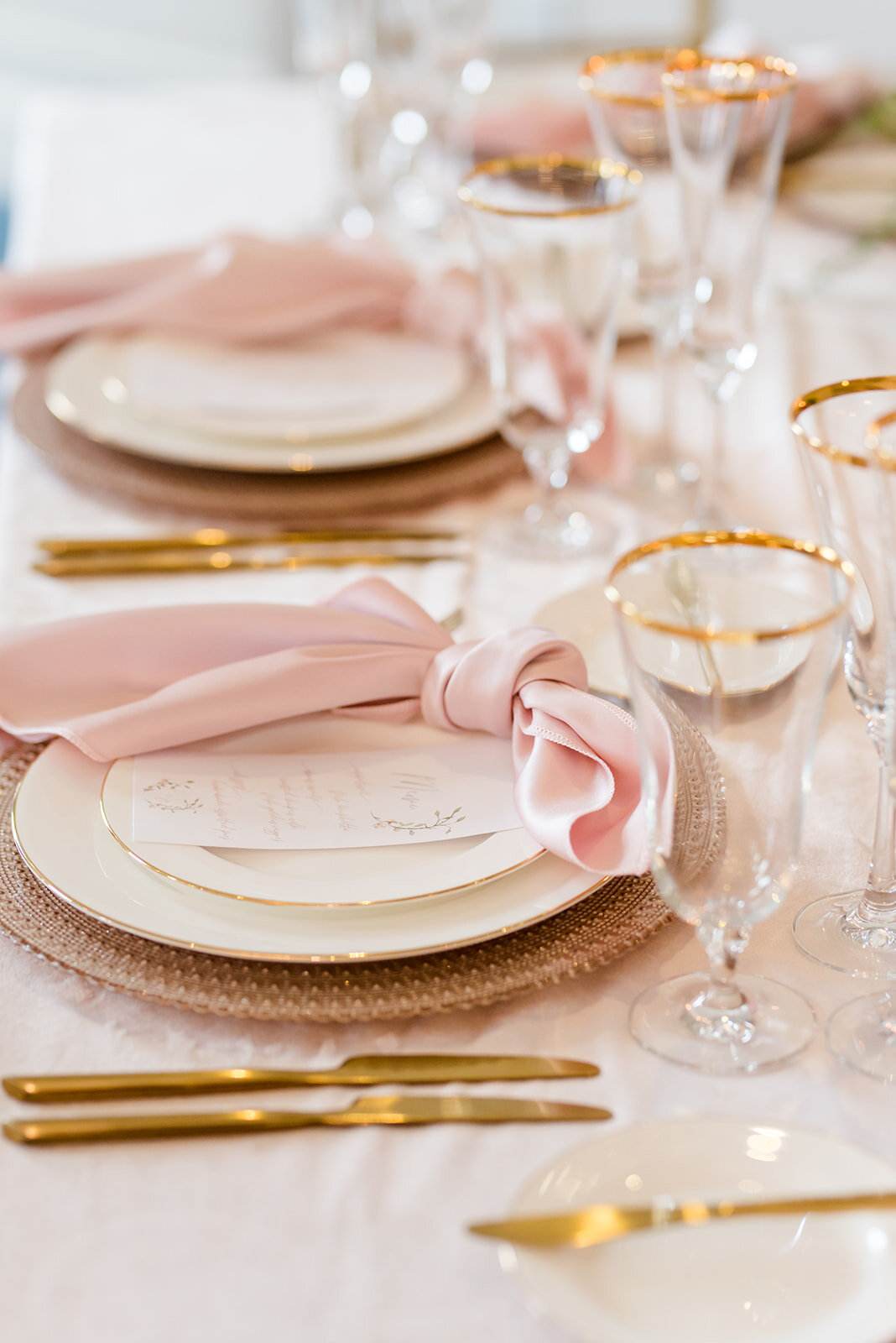 Gold, blush, and white wedding reception tablescape design and decor inspiration at the Don Cesar Hotel for the romantic and feminine bride.jpg