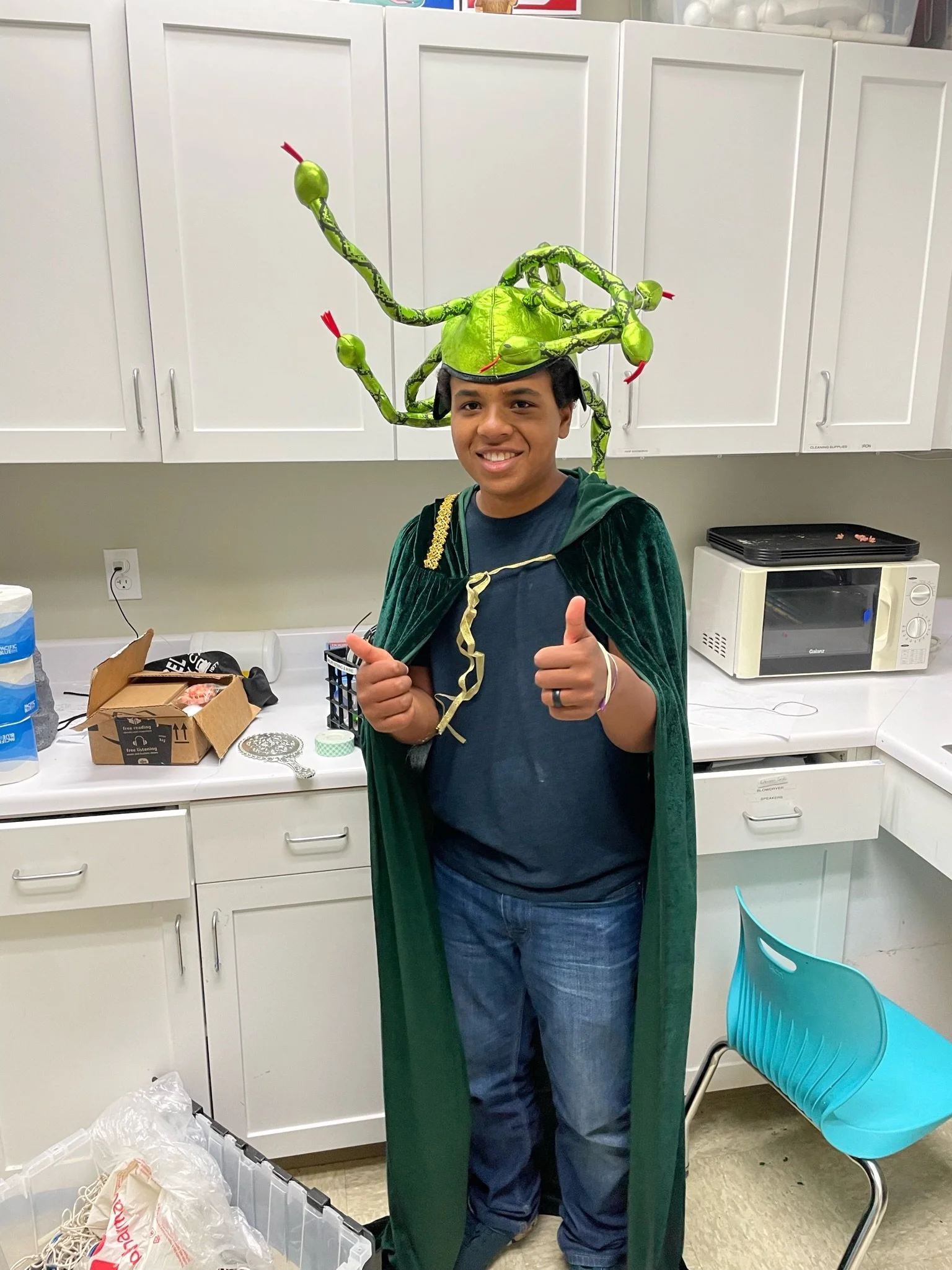 teens dressing up to play dungeons and dragons characters in Marin