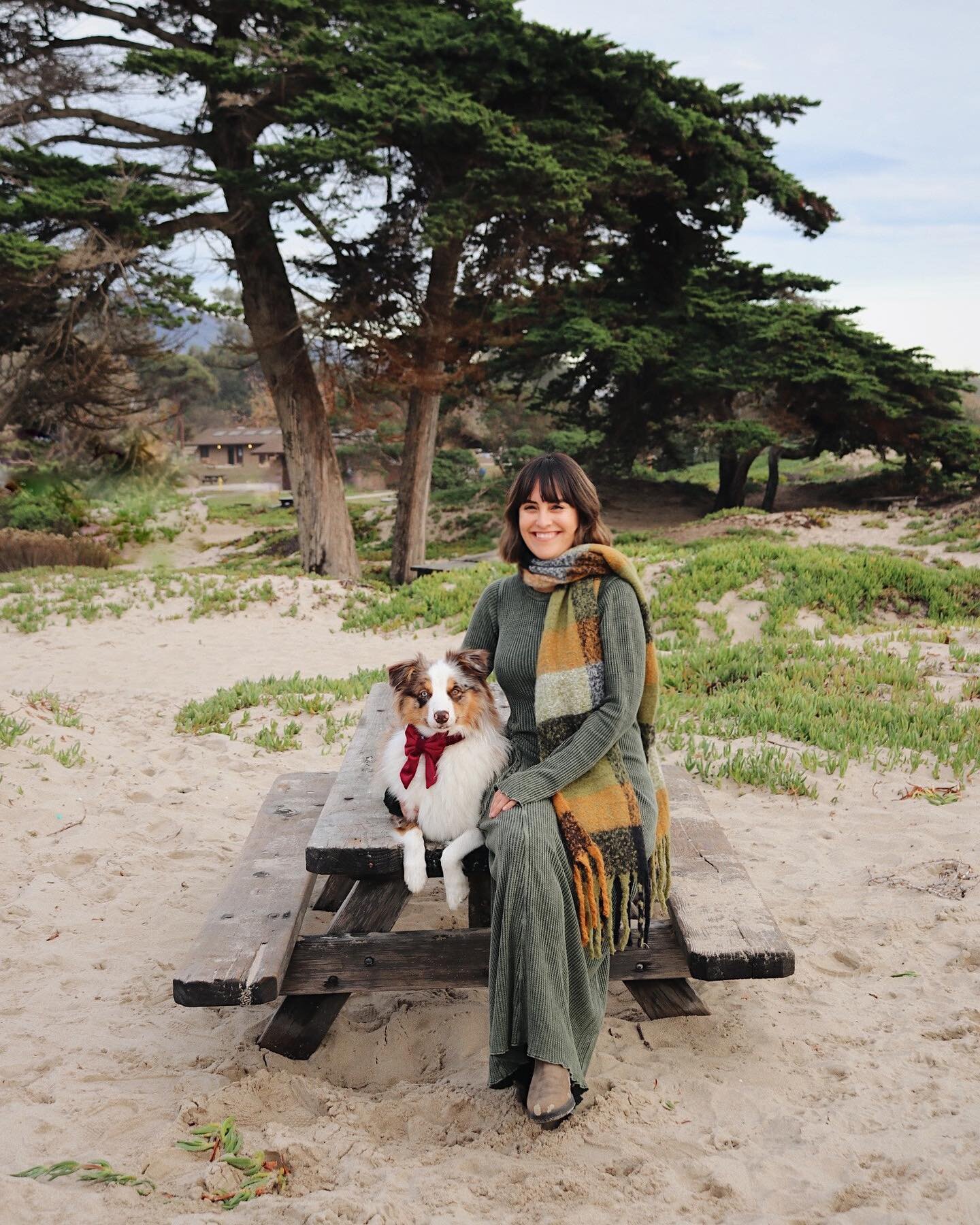 Happy 1st birthday to my sunshine girl who&rsquo;s always putting a smile on my face (hence my cheeky face&hellip; I was trying not to laugh) Celebrated with a camping weekend by the beach. (Her favorite) @missfinleytheaussie #australianshepherd #aus