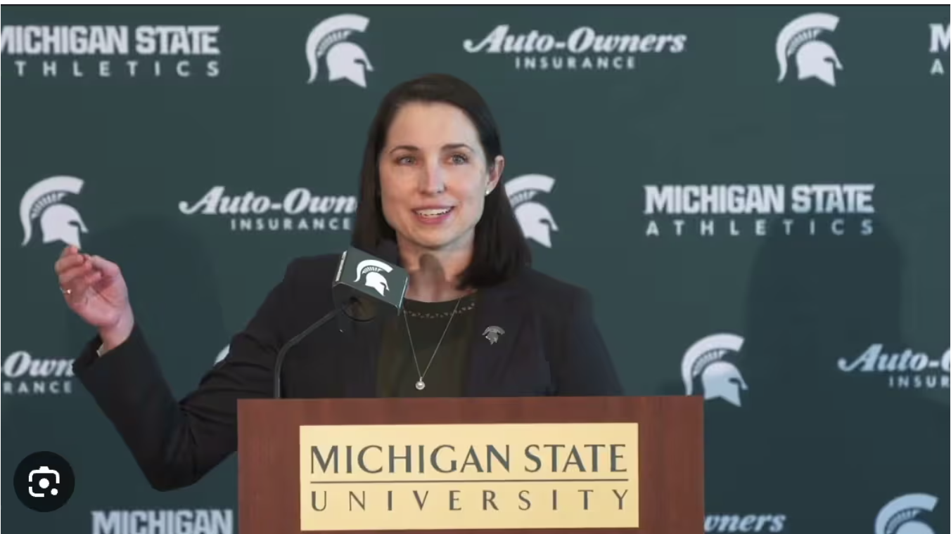 LEAH JOHNSON, MICHIGAN STATE UNIVERSITY WOMEN'S VOLLEYBALL HEAD COACH