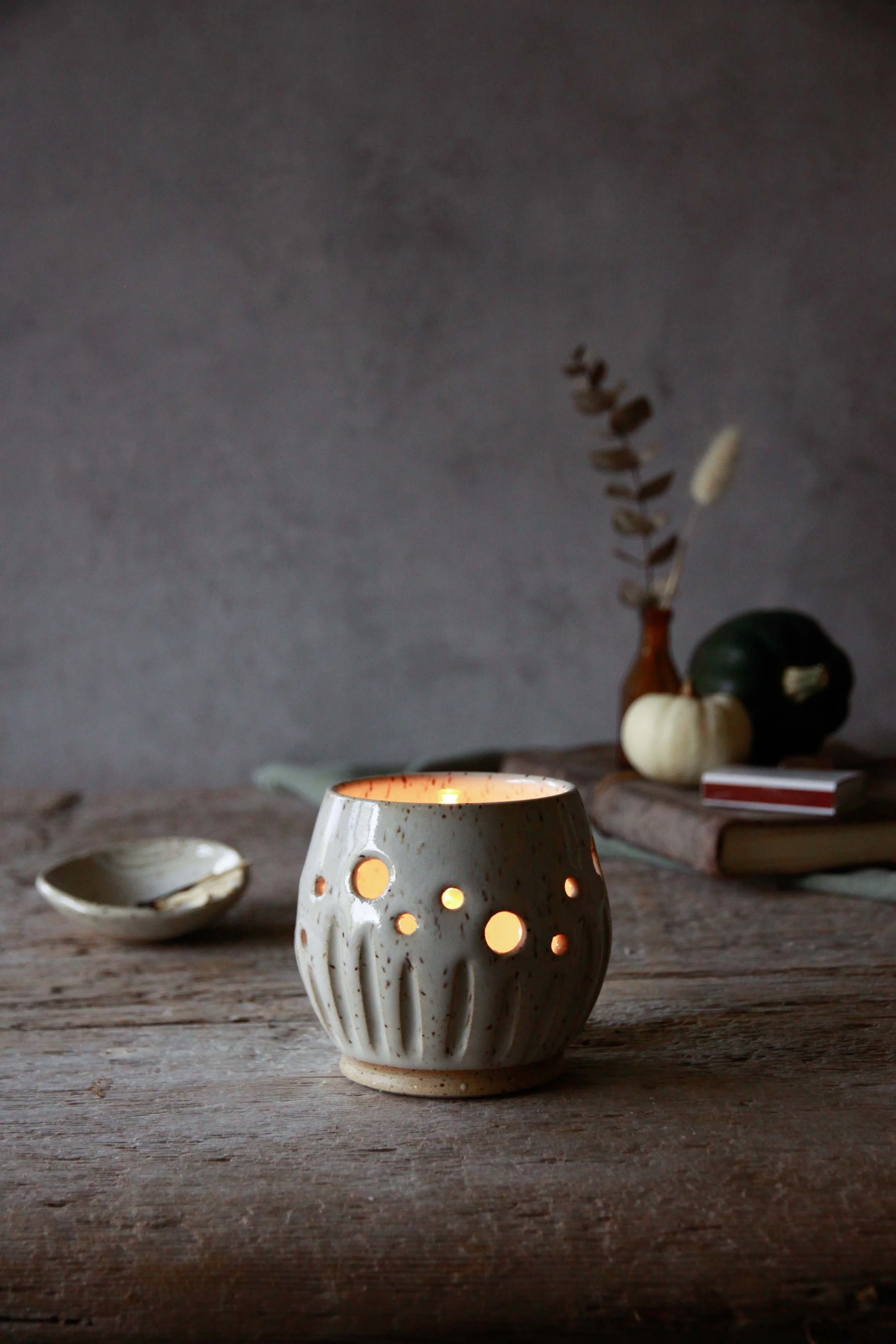 tealight luminary set | seafoam
