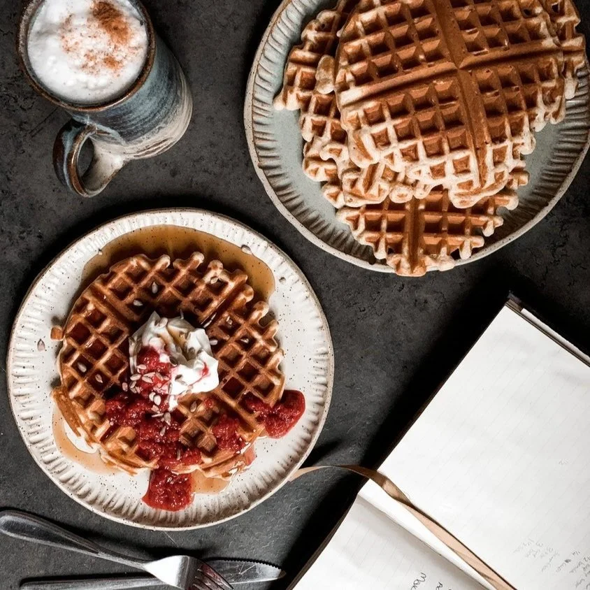 Overnight Sourdough Waffle Recipe