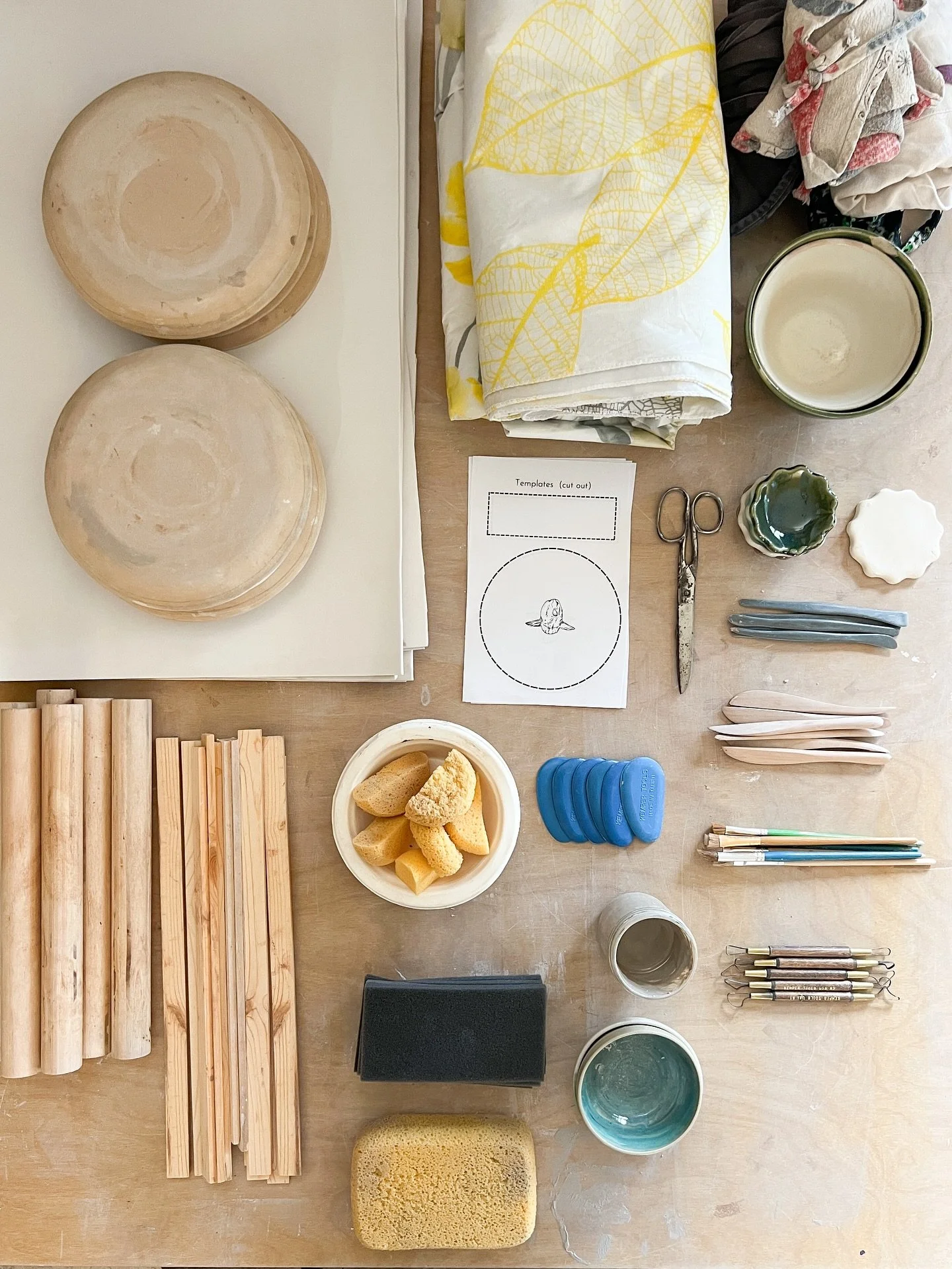 This morning I&rsquo;m doing prep for my weekend pottery workshop. 🎄

It&rsquo;s a welcome shift from the making cycles I&rsquo;ve been in lately, and I&rsquo;m really looking forward to the little dose of social time this weekend but in a much less