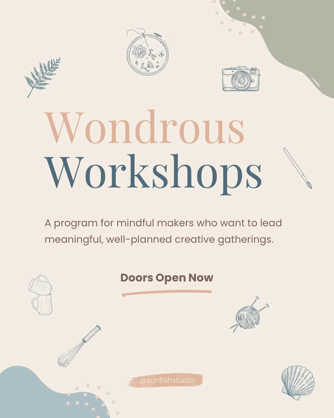 ✨🎨🧵Doors are Open🖌️📷💫

I&rsquo;m so excited to share what I know about hosting meaningful, well-planned creative gatherings, without burning out.

If you&rsquo;ve been wanting to teach workshops but feel overwhelmed by the logistics, or you&rsqu