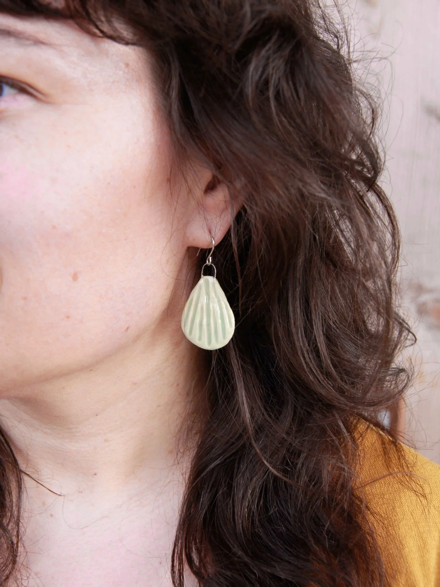 One can never have too many earrings.. amiright?

Carved from white stoneware clay, I&rsquo;ll have dangley earrings in both Duck Egg Blue &amp; Fava Bean as part of my upcoming spring shop update.

And earrings ship free!

Folks on my Studio News li
