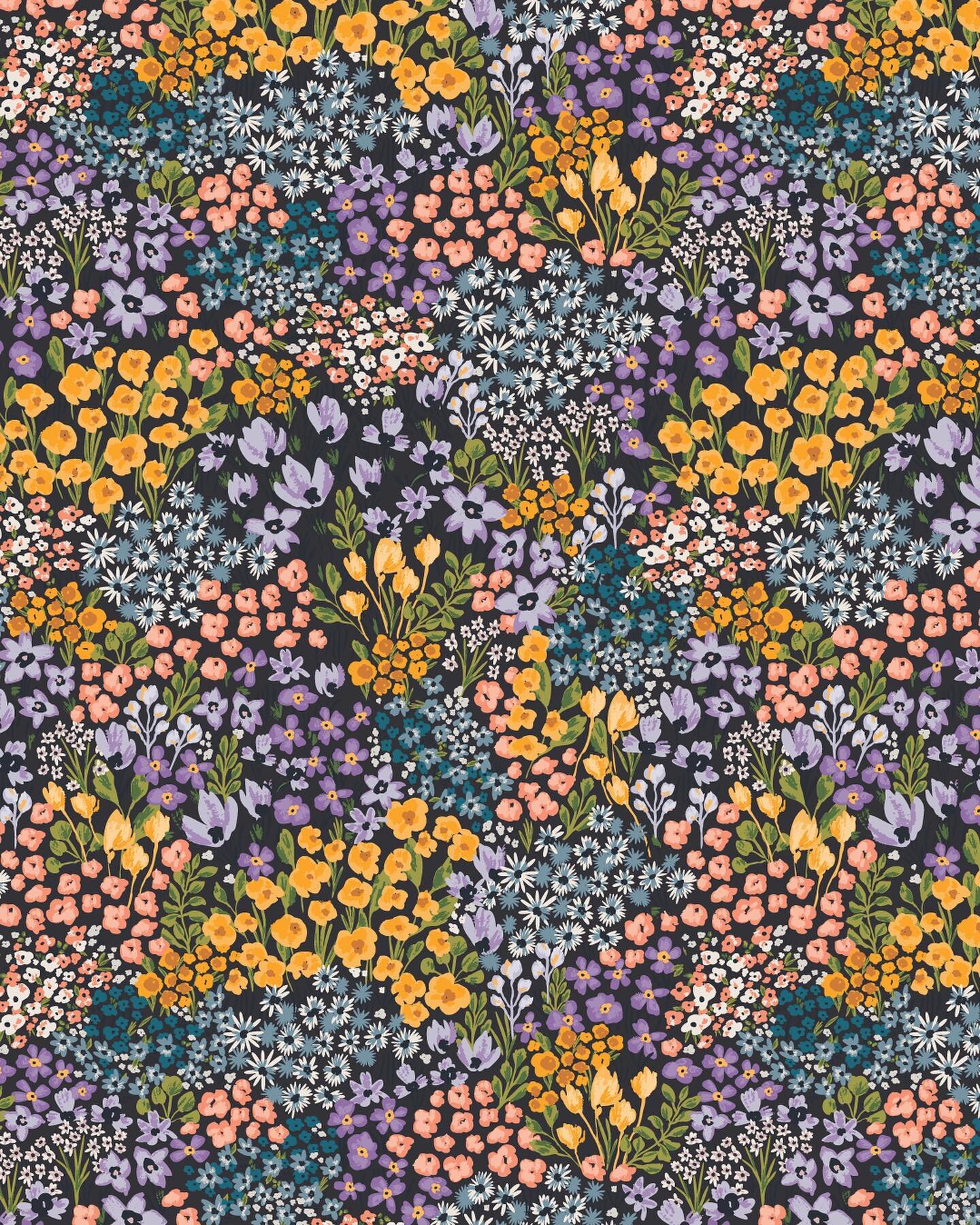 Dreaming of fields of flowers all day every day. My dream world is filled with the most vibrant, whimsical and colorful nature you can imagine which is probably why I gravitate to drawing and painting them. Here is a wildflower pattern that I designe