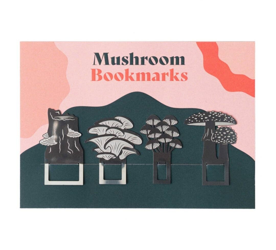 Mushroom Floral Bookmark — AP Letters, Stillwater, Oklahoma