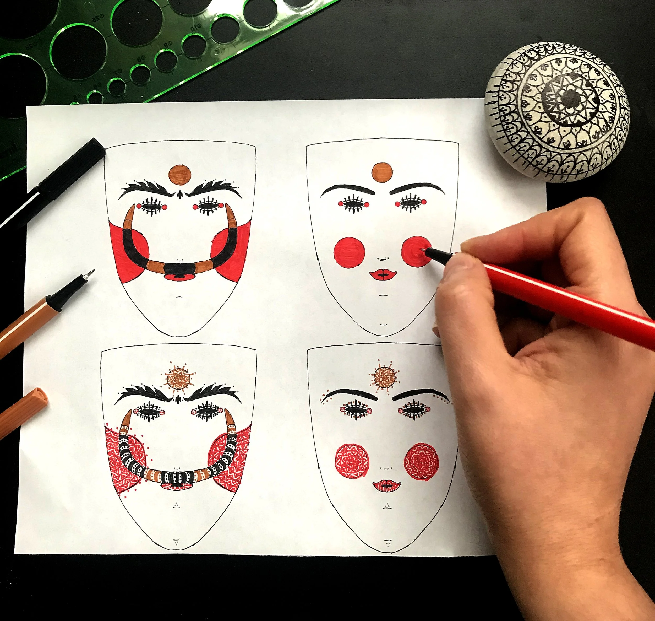 Inspiration - The "Boules" masks