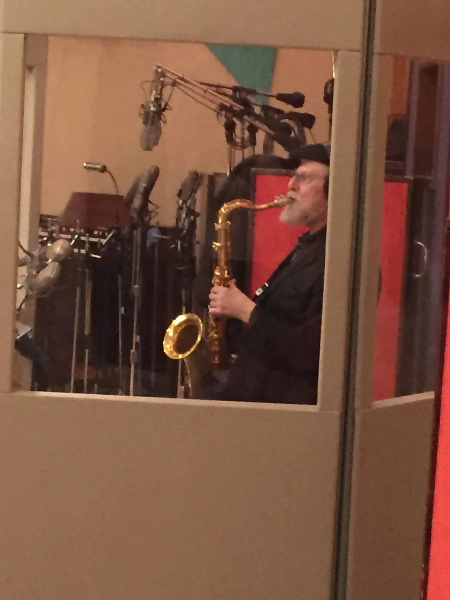 Lew Tabackin in studio