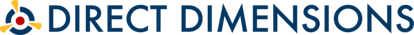 Logo with an icon and the text 'Direct Dimensions' in blue.