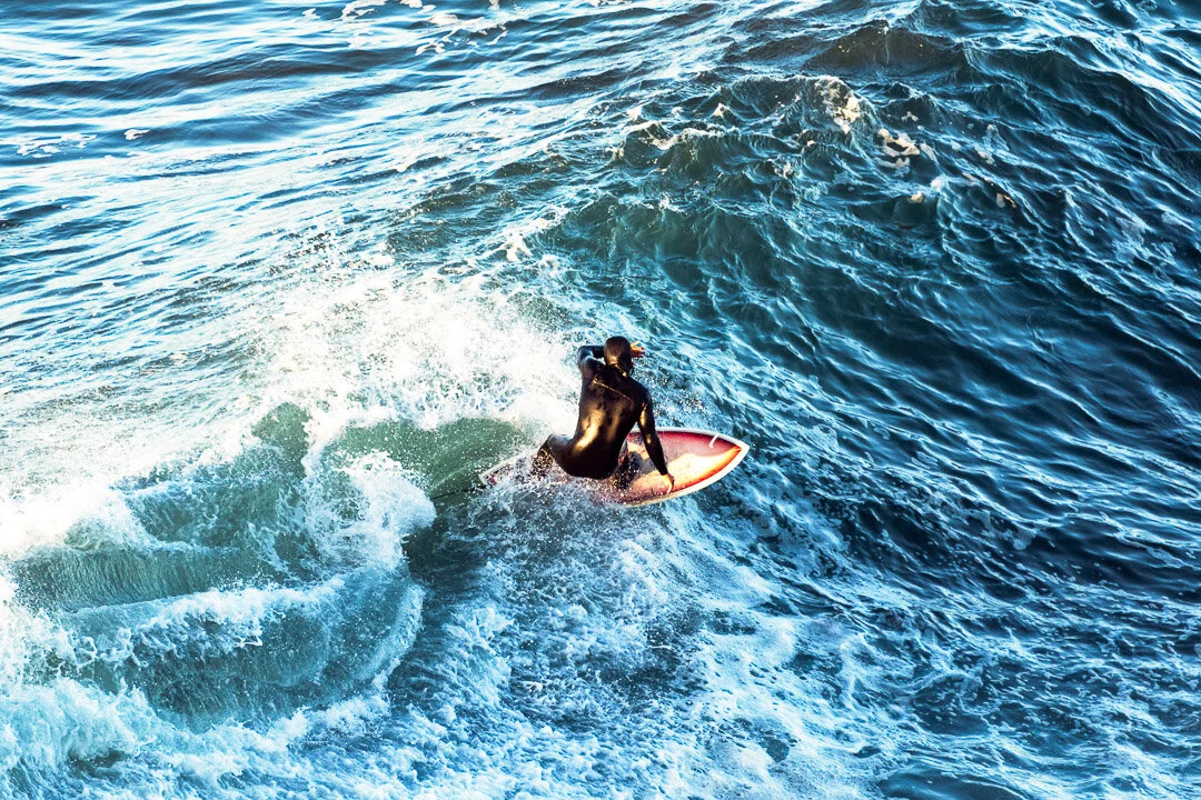 Surfer in Pichilemu, Chile