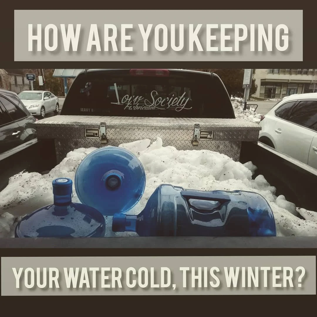 A creative way to keep your water cold this winter!
.
.
.
.

#stevestonbc #stevestonliving @steveston_pure_water 
#stevestonites
#stevestoninsider #stevestonmagazine #stevestonmerchants #spw
#Healthydrinks 
#healthydrinksforhealthylife #healthydrinks
