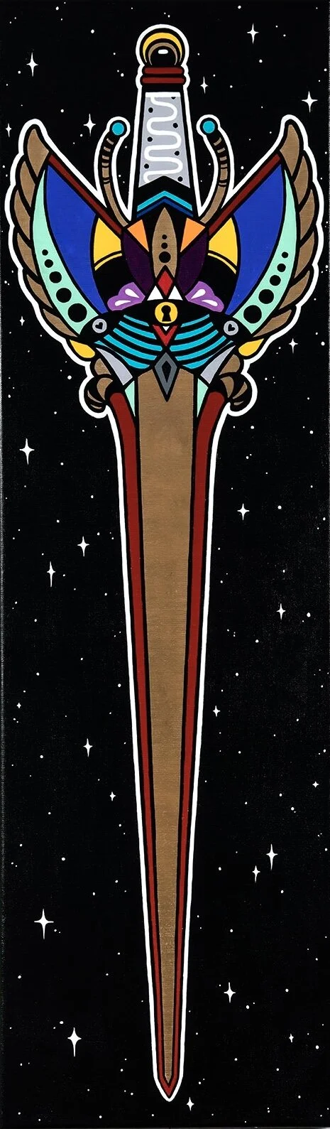 SOLD!
"Space guardian" 30x100 cm