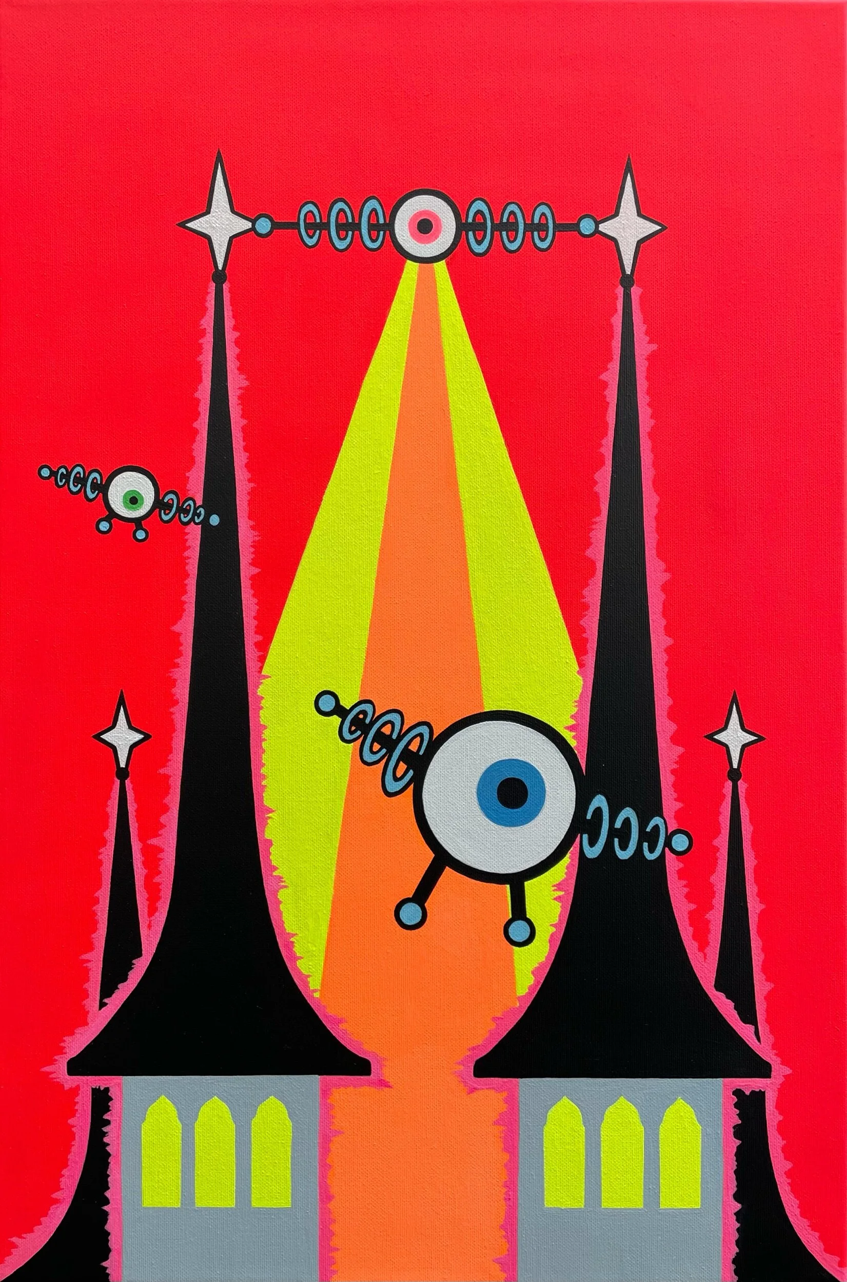 SOLD! "Electrified" 40x60 cm