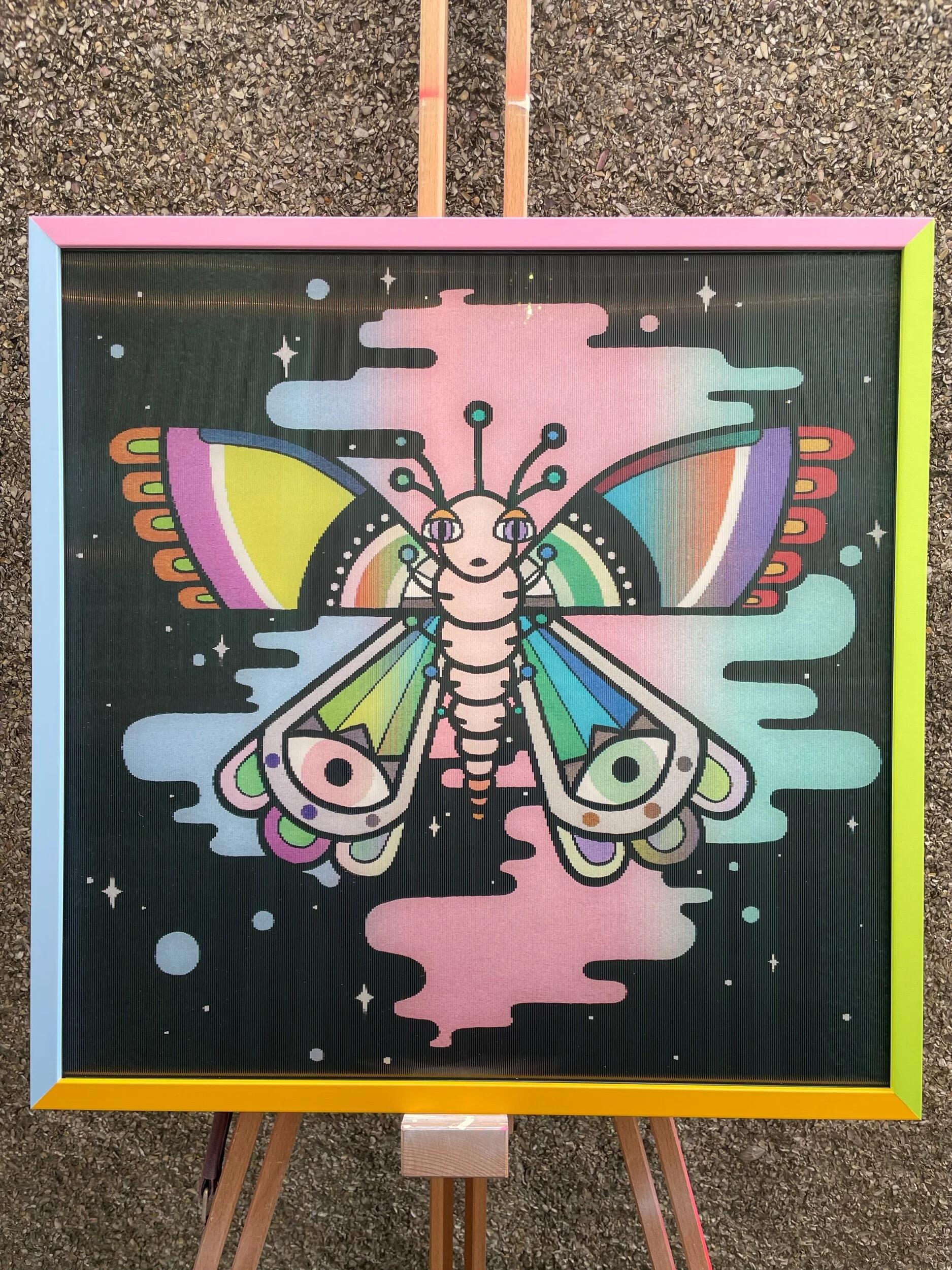 SOLD! "Mesmerized" Framed lenticular print