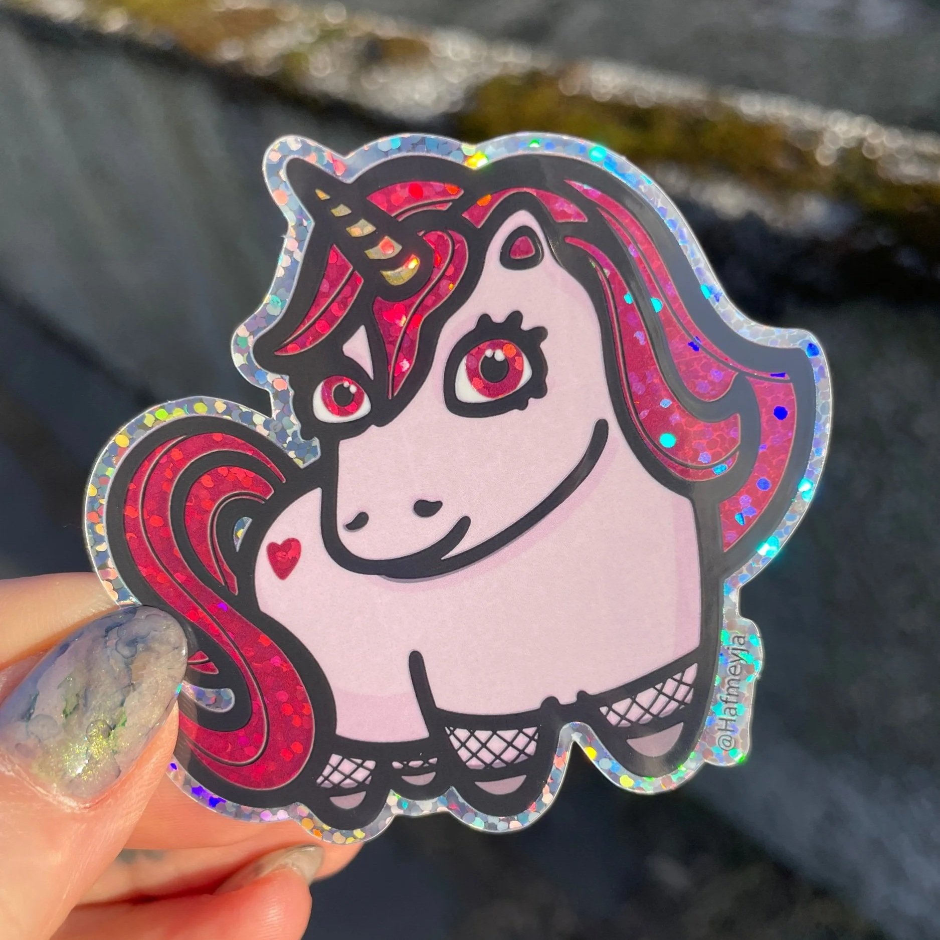 "Little Valentine" Sticker, 6.9x6.6 cm