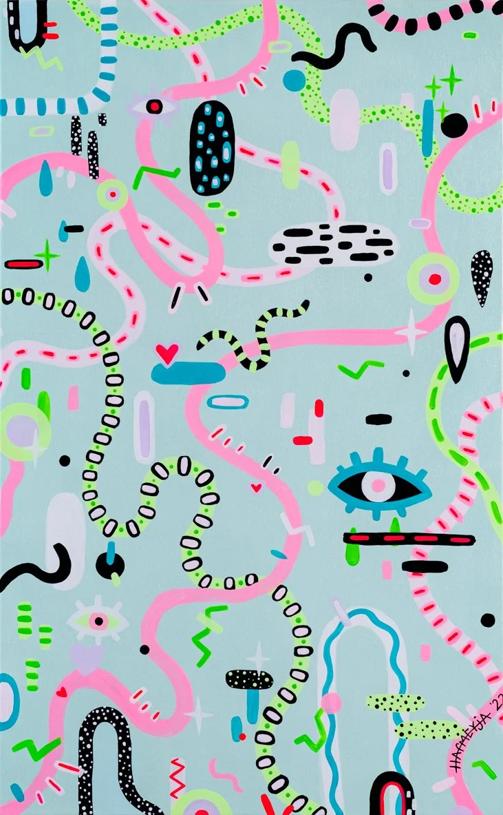 "Organized Chaos" 50x80 cm