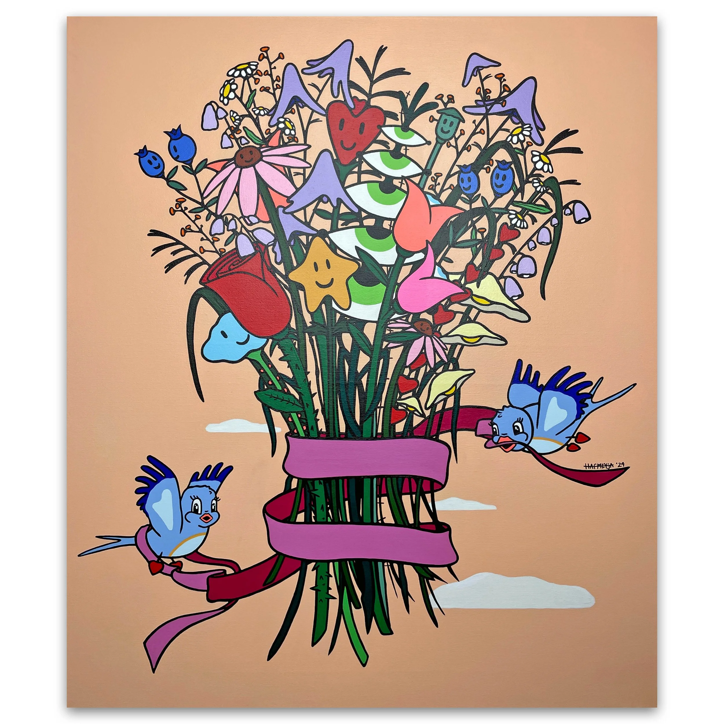 "Stick together" 60x70 cm