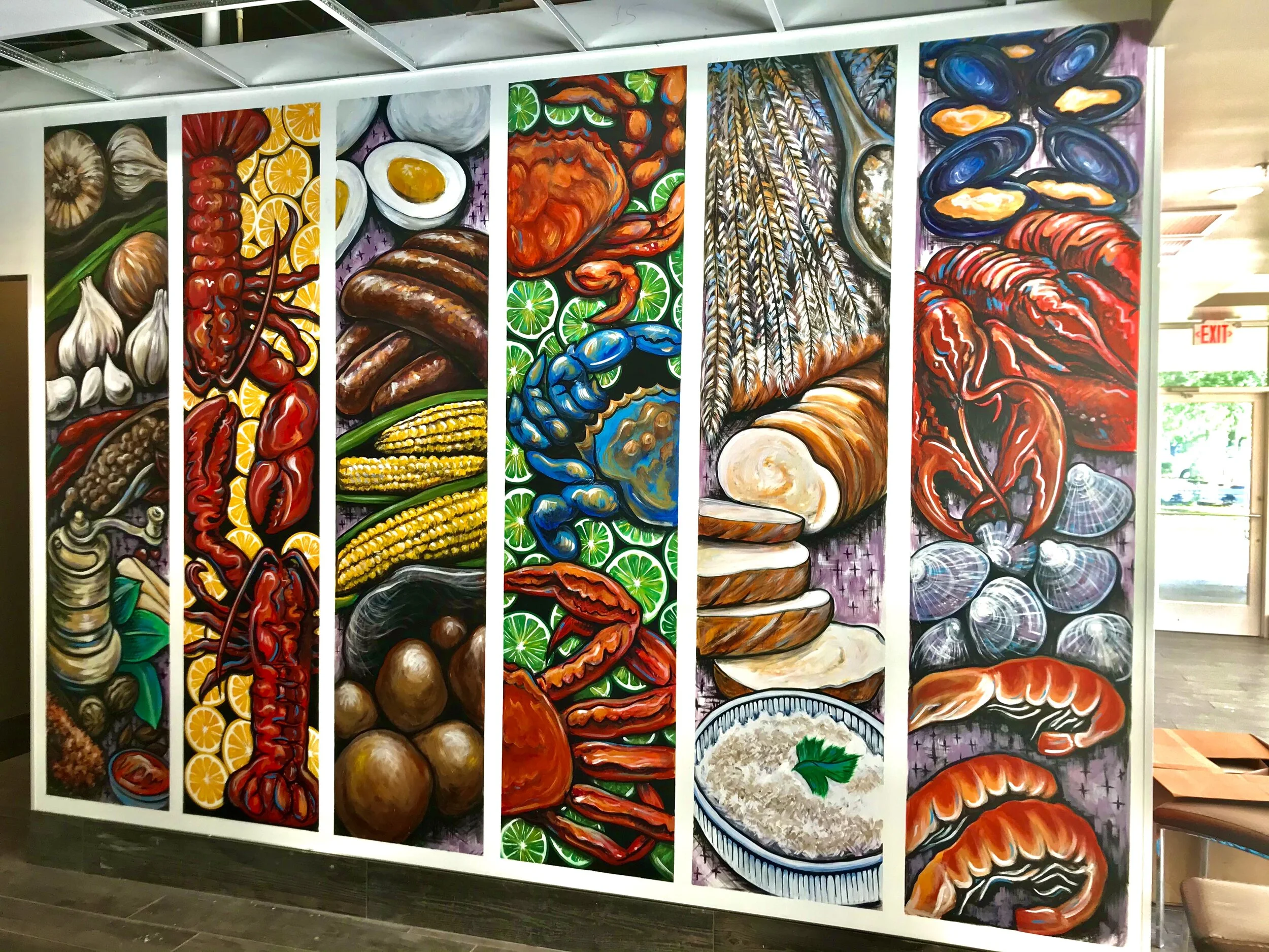 Swamp Boil Mural / Visionary FAM
Urban Art Gainesville, Fl
Street Art Gainesville, Fl
Mural Art Gainesville, Fl
Mural Artist Gainesville, Fl
Hand Painted Signs Gainesville, Fl
Fine Art Gainesville, Fl
Hand Painted Signs, Mural, Street Art, Fine Art,